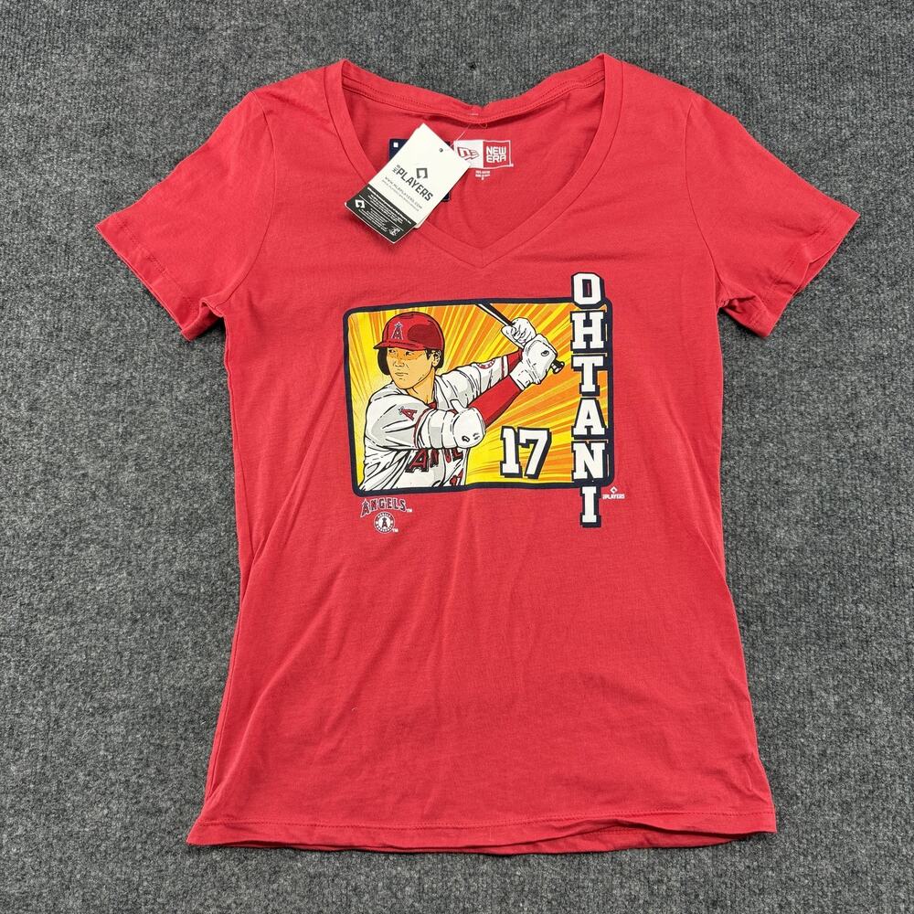 Shohei Ohtani Los Angeles Angels Shirt Womens Medium Red MLB Baseball New Era